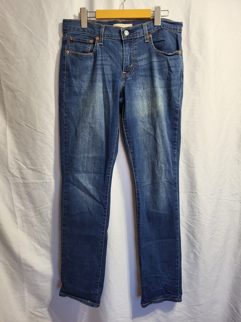 Levi's Women's Straight Leg Blue Denim Jeans, Size 29